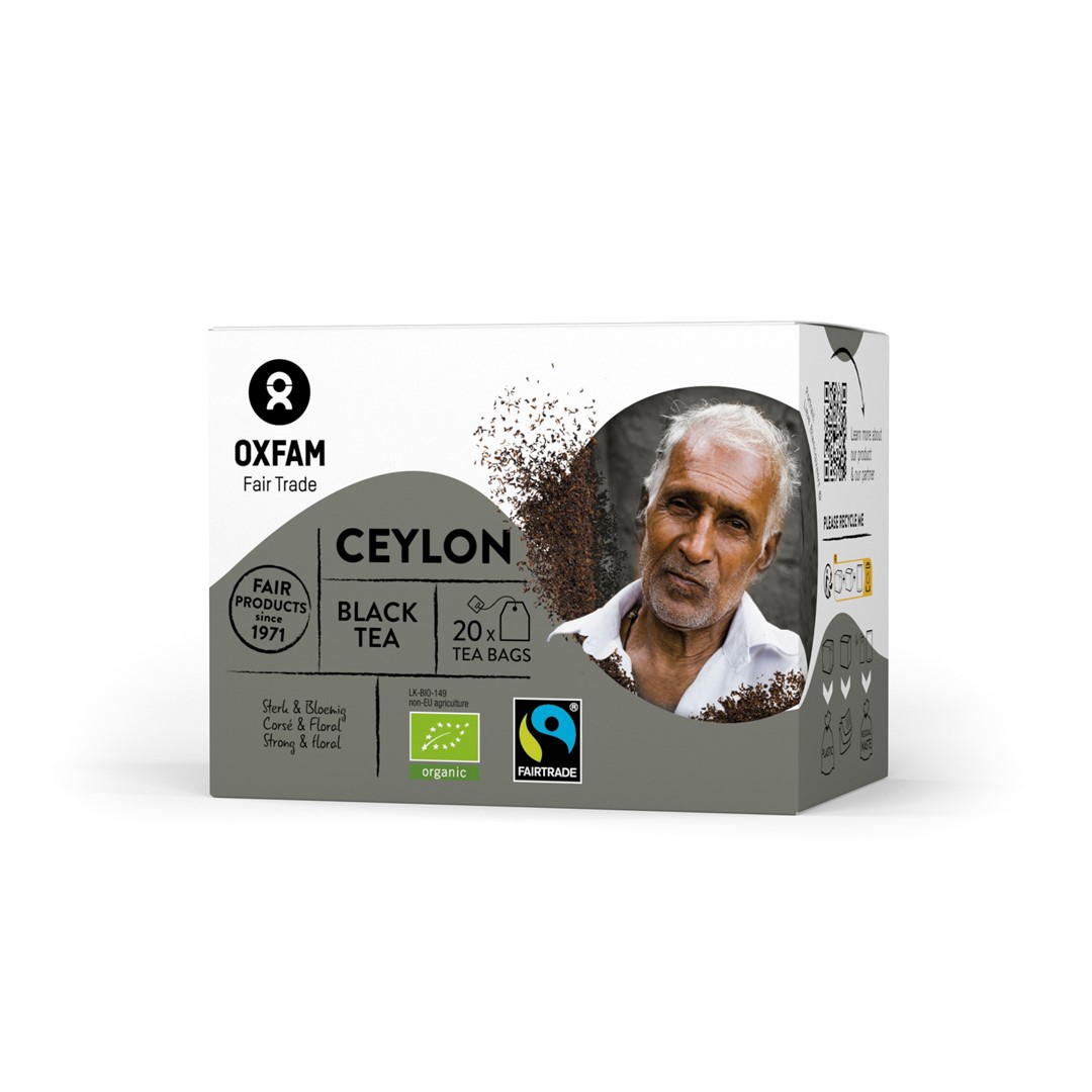 Oxfam herbata czarna fair trade bio (20 x 1,8 g) 36 g