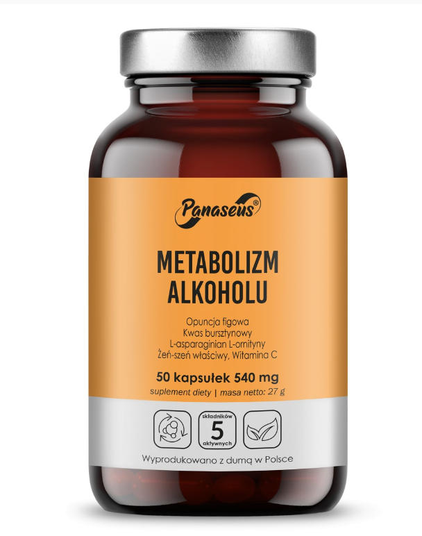 PANASEUS Metabolizm alkoholu (50 kaps.)