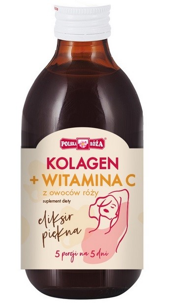 POLSKA RÓŻA Eliksir piękna Kolagen z witaminą C z dzikiej róży 250 ml