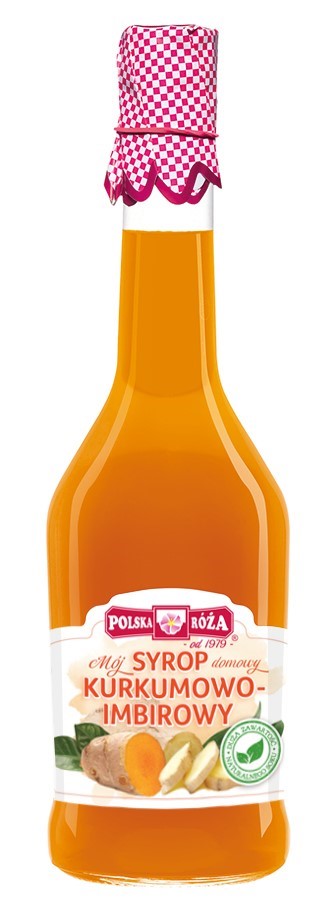 POLSKA RÓŻA Syrop kurkumowo-imbirowy 500 ml