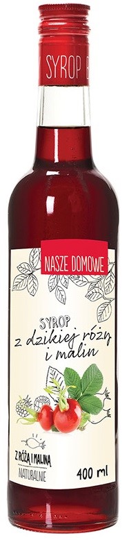 PREMIUM ROSA Syrop z dzikiej rózy i malina 400ml