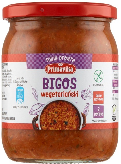 PRIMAVIKA Bigos wegetariański BEZGL.480 g