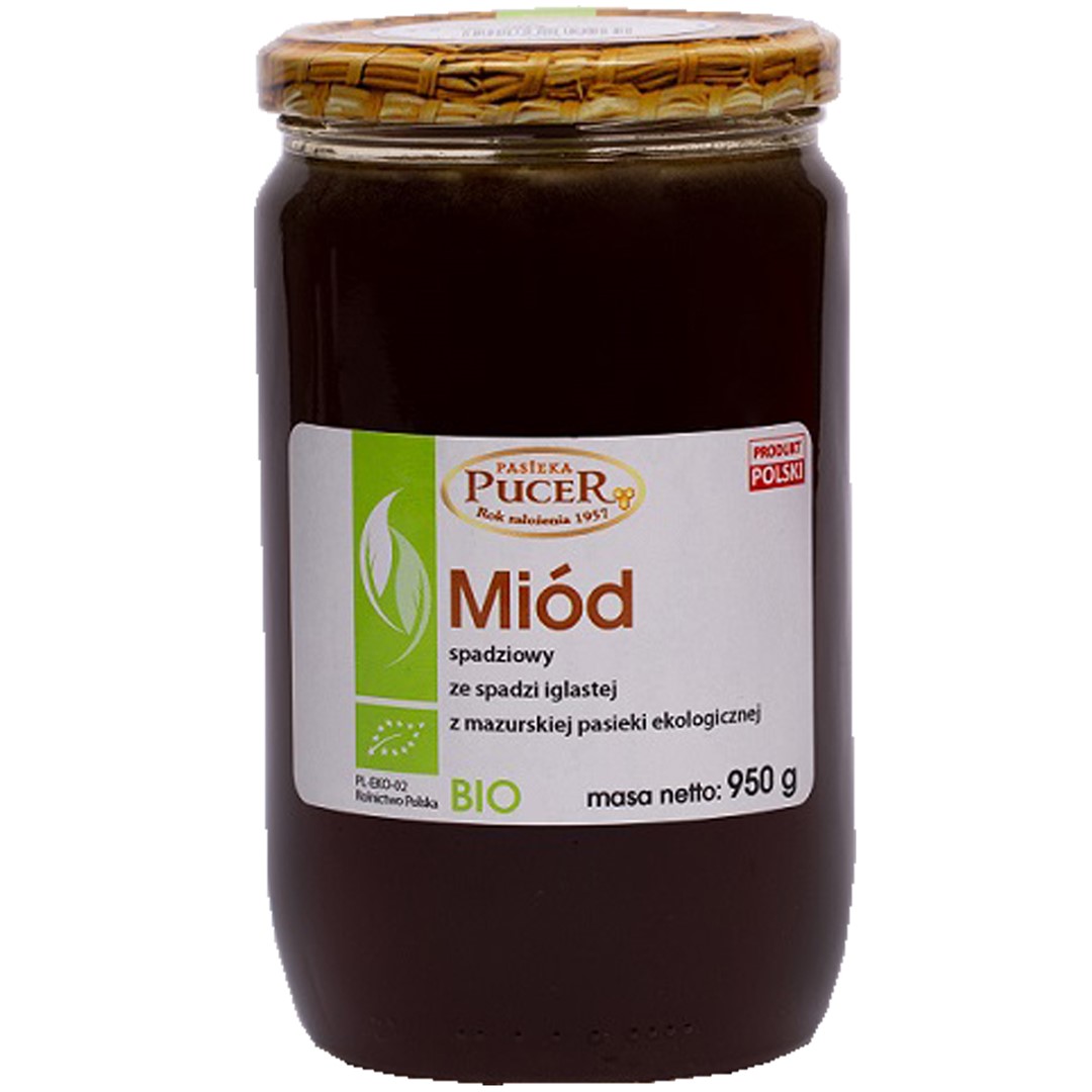 Pasieka pucer miód spadziowy ze spadzi iglastej bio 950 g