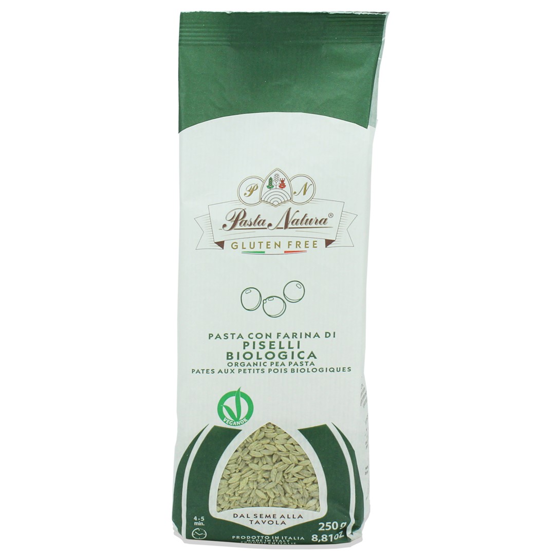 Pasta natura makaron proteinowy (z grochu) risoni bezglutenowy bio 250 g