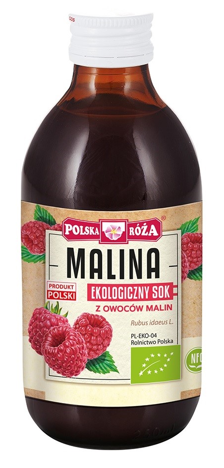 Polska róża sok z malin nfc bio 250 ml