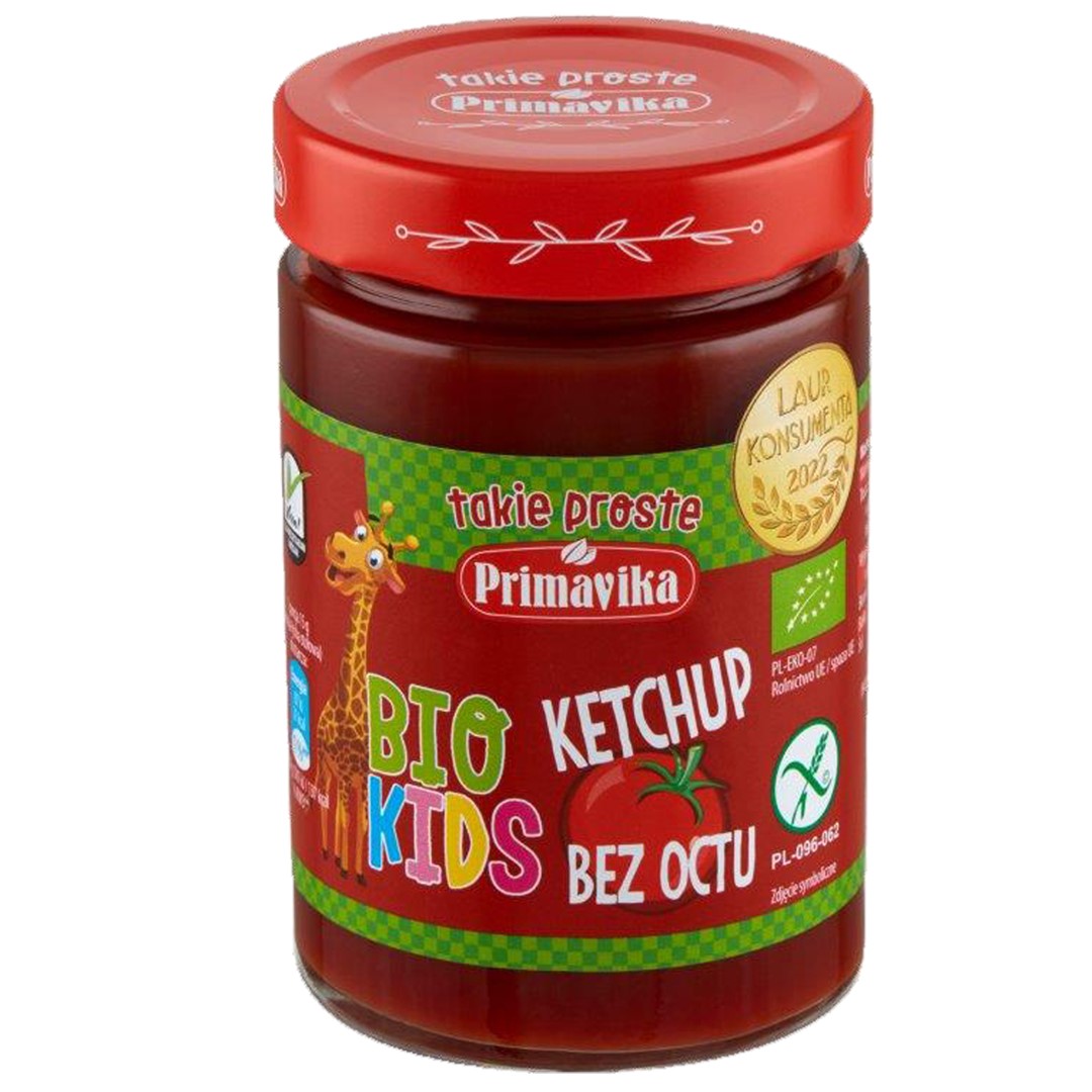 Primavika ketchup bez octu dla dzieci bezglutenowy bio 315 g
