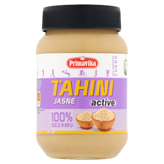 Primavika tahini jasne active (pasta sezamowa) bezglutenowe 460 g