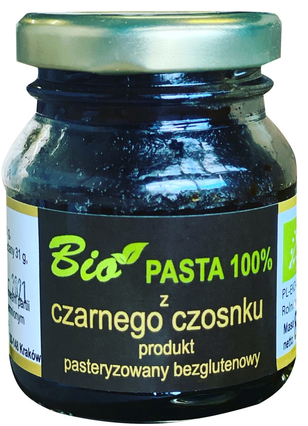 Przetwory z natury pasta z czarnego czosnku bezglutenowa bio 80 g