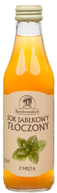 REMBOWSCY Sok jabłkowy tłoczony z miętą 250 ml