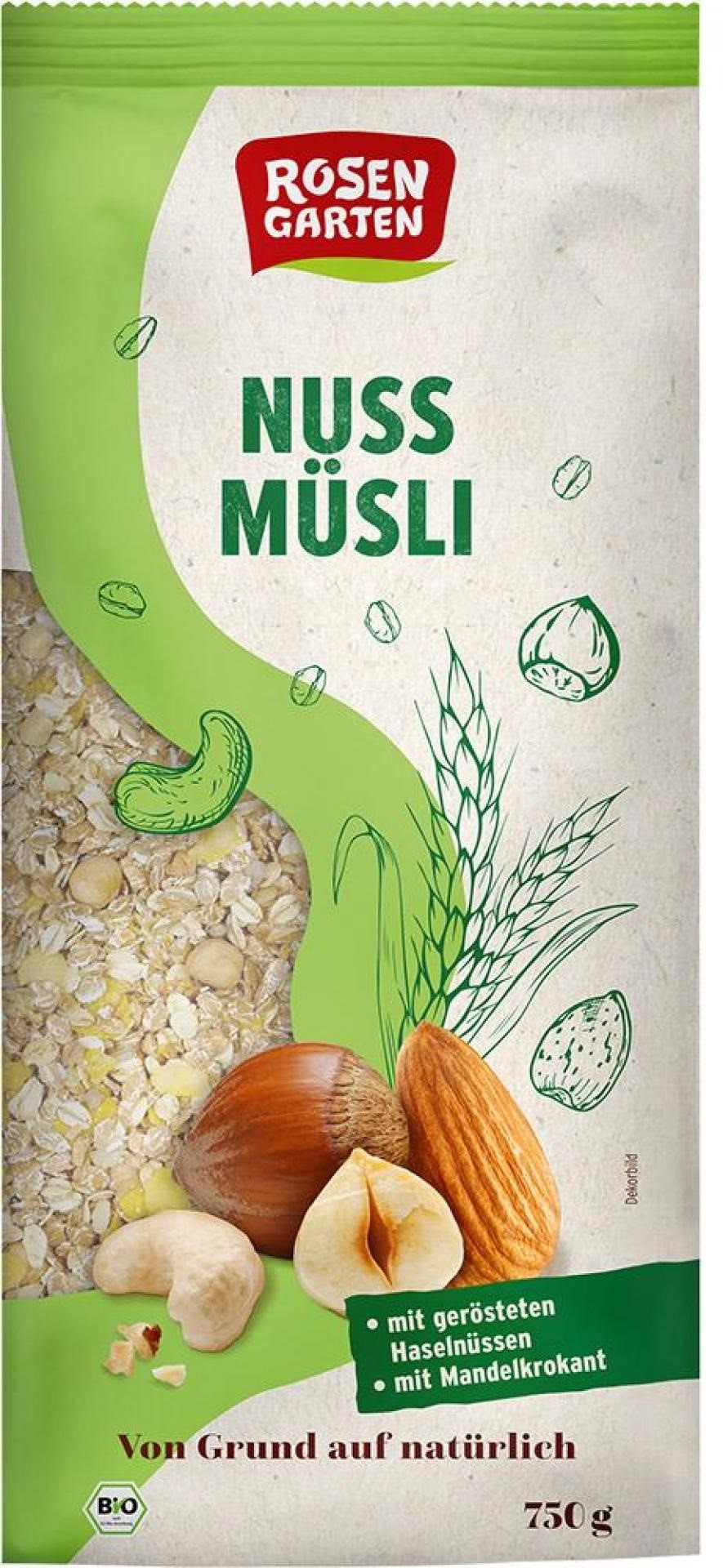ROSENGARTEN Musli orzechowe BIO 750 g
