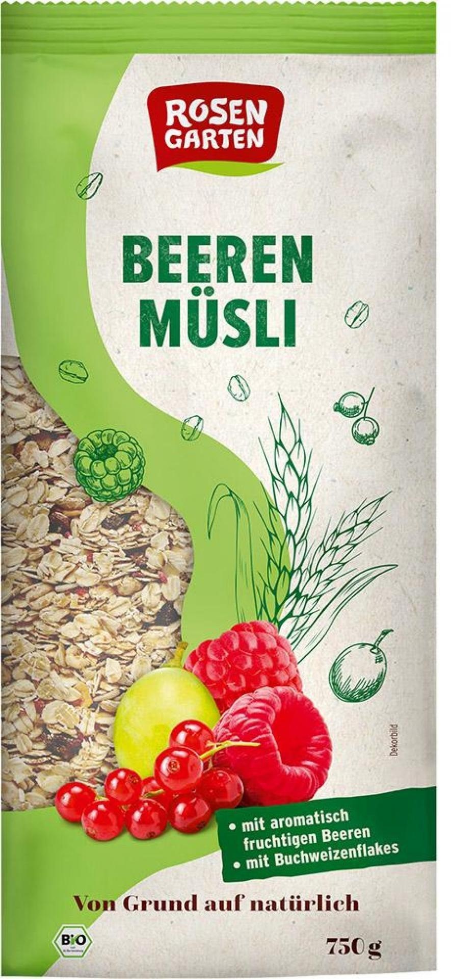 ROSENGARTEN Musli z 23% owoców leśnych BIO 750 g