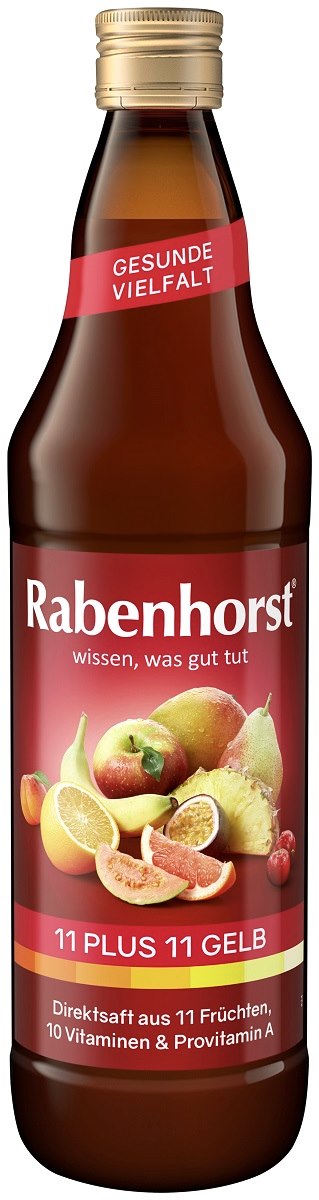 Rabenhorst sok wieloowocowy (żółty) multiwitamina 11 plus 11 nfc 750 ml