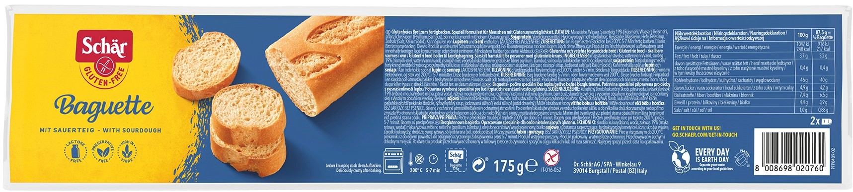 SCHAR Baguette- bagietka do zapiekania BEZGL. 175 g