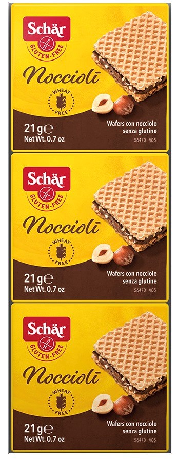 SCHAR Noccioli- wafelki orzechowe BEZGL. 63 g