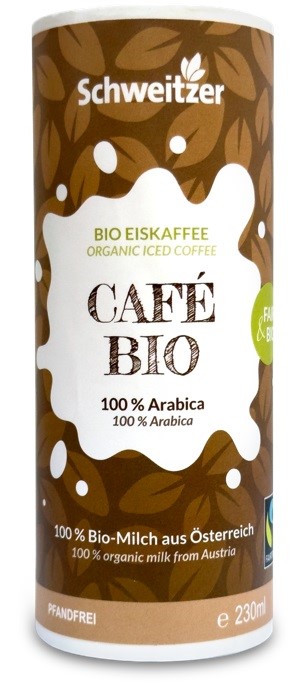 SCHWEITZER Napój mleczny z kawą Iced Coffee BIO 230 ml