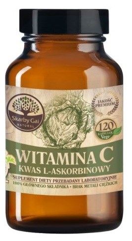 SKARBY GAI Witamina C z kapusty kwas L-askorbinowy w kapsułkach 120 g