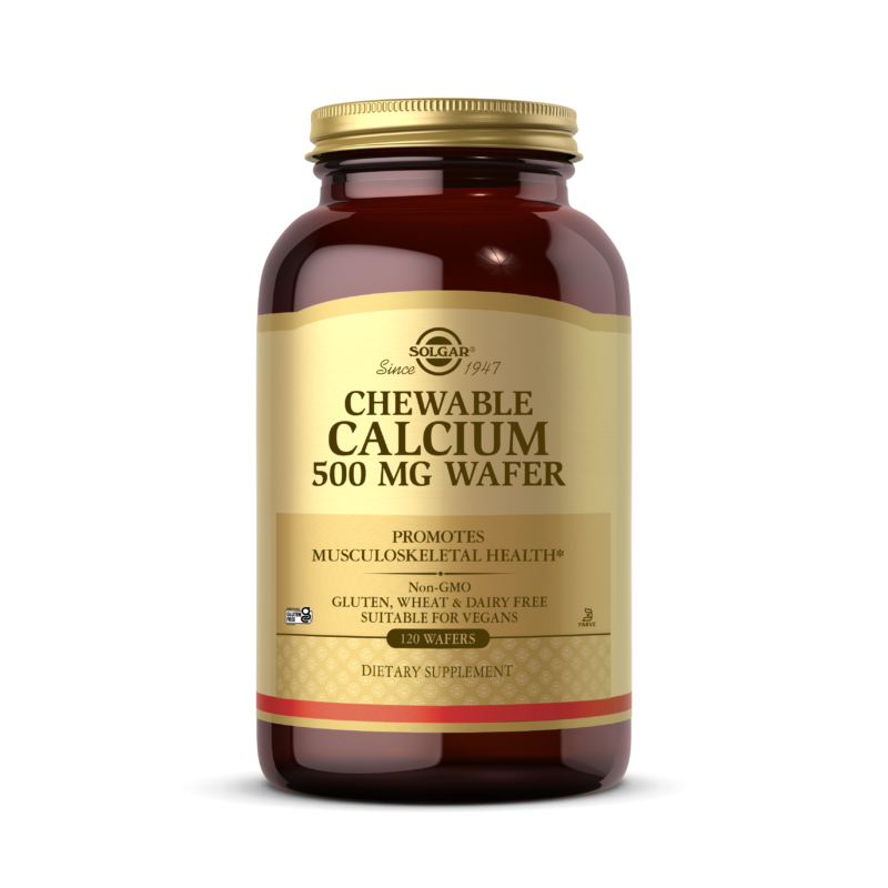 SOLGAR Chewable Calcium 500 mg Wafer (120 szt.)