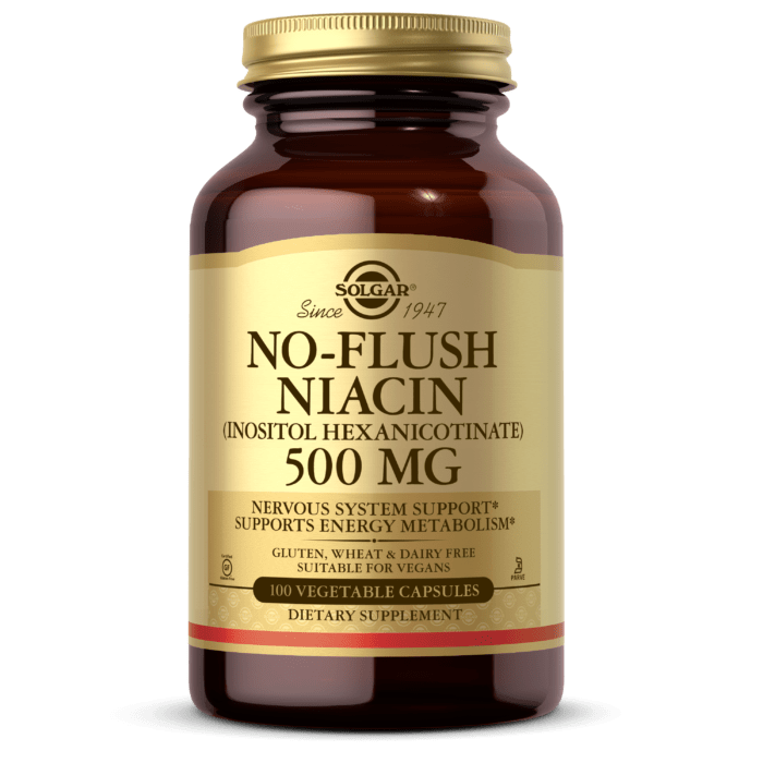SOLGAR No-Flush Niacin (Inositol Hexanicotinate) (100 kaps.)