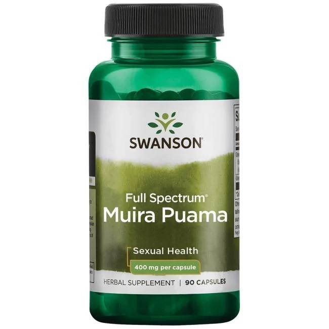 Swanson Full Spectrum Muira Puama Root 400 mg 90 kapsułek