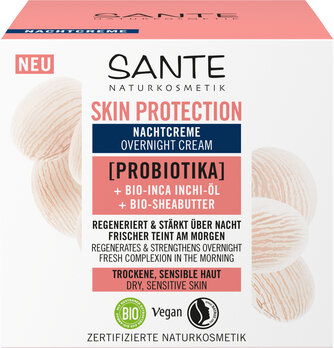 Sante krem do twarzy na noc ochronny z probiotykami, olejem inchi i masłem shea eco 50 ml