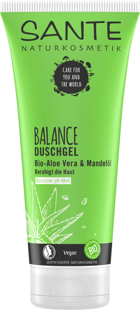 Sante żel pod prysznic balance aloes i olejek migdałowy eco 200 ml