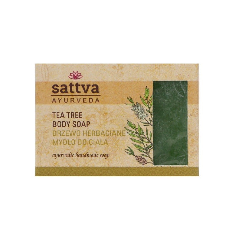 Sattva mydło w kostce do ciała drzewo herbaciane 125 g
