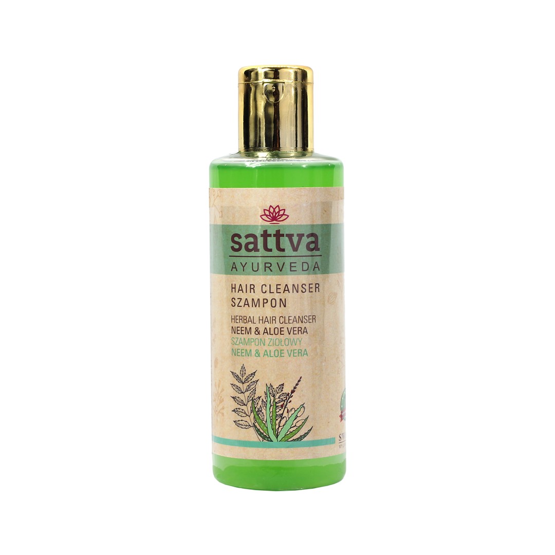 Sattva szampon do włosów ziołowy neem i aloes 210 ml
