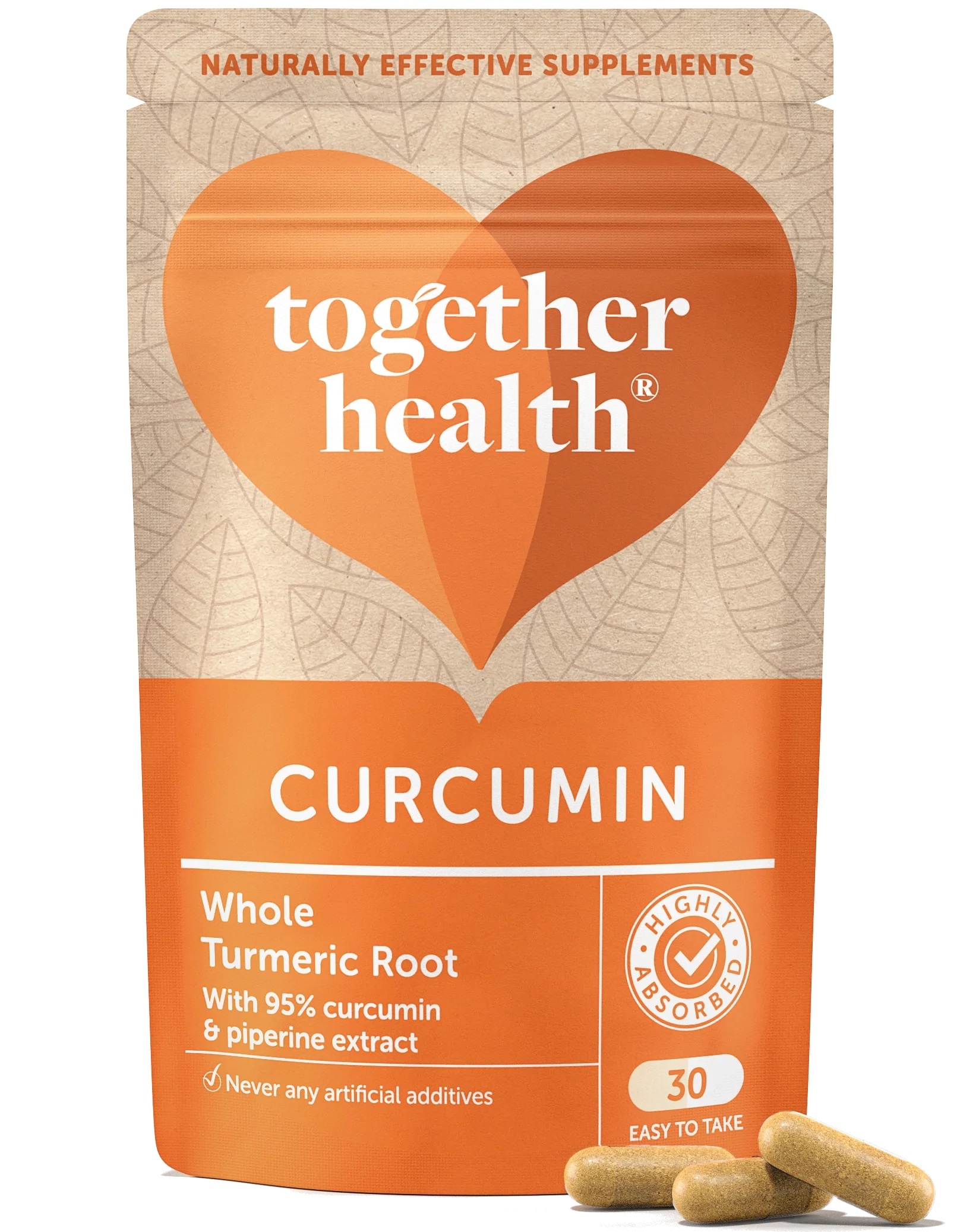 TOGETHER Curcumin - Kurkumina i Piperyna standaryzowany ekstrakt 95% (30 kaps.)