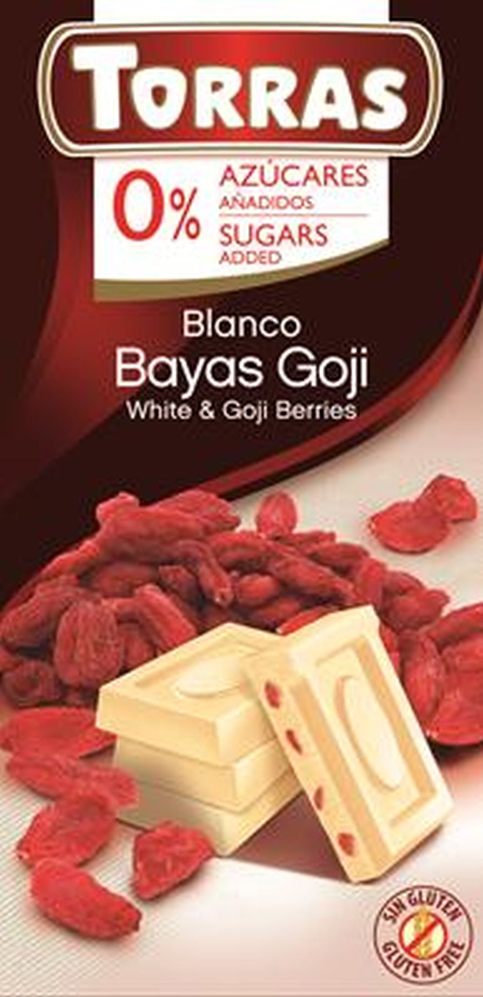 TORRAS Czekolada biała z jagodami goji 75 g