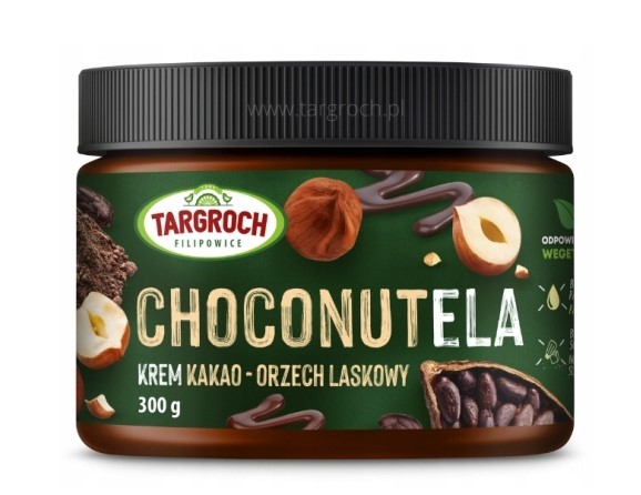 Targroch Krem CHOCONUTELA z orzechów laskowych i kakao 300g