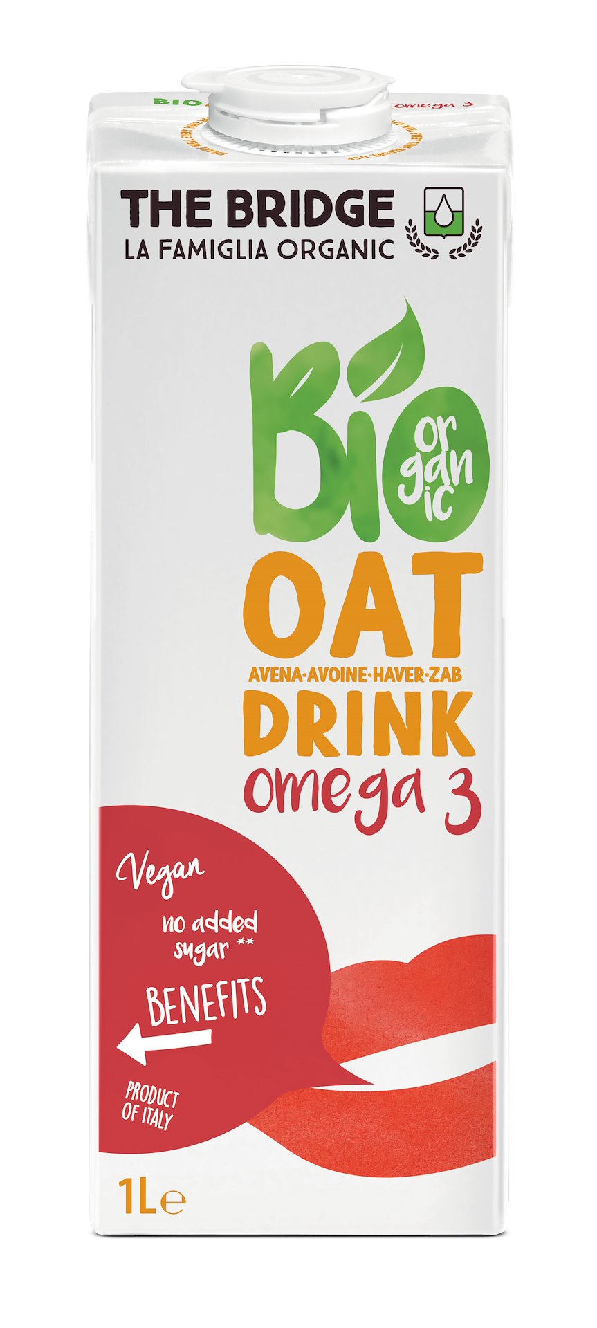 The bridge napój owsiany omega3 bez dodatku cukrów bezglutenowy bio 1 l
