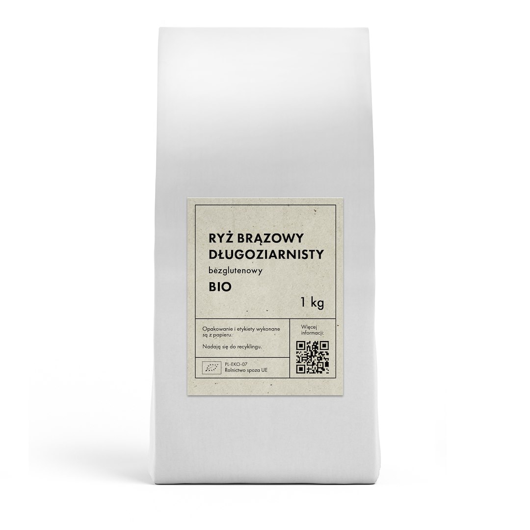 The planet ryż brązowy długoziarnisty bezglutenowy bio 1 kg