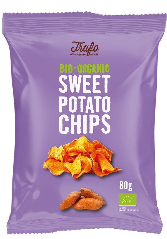 Trafo chipsy z batatów smażone na oleju słonecznikowym bio 80 g