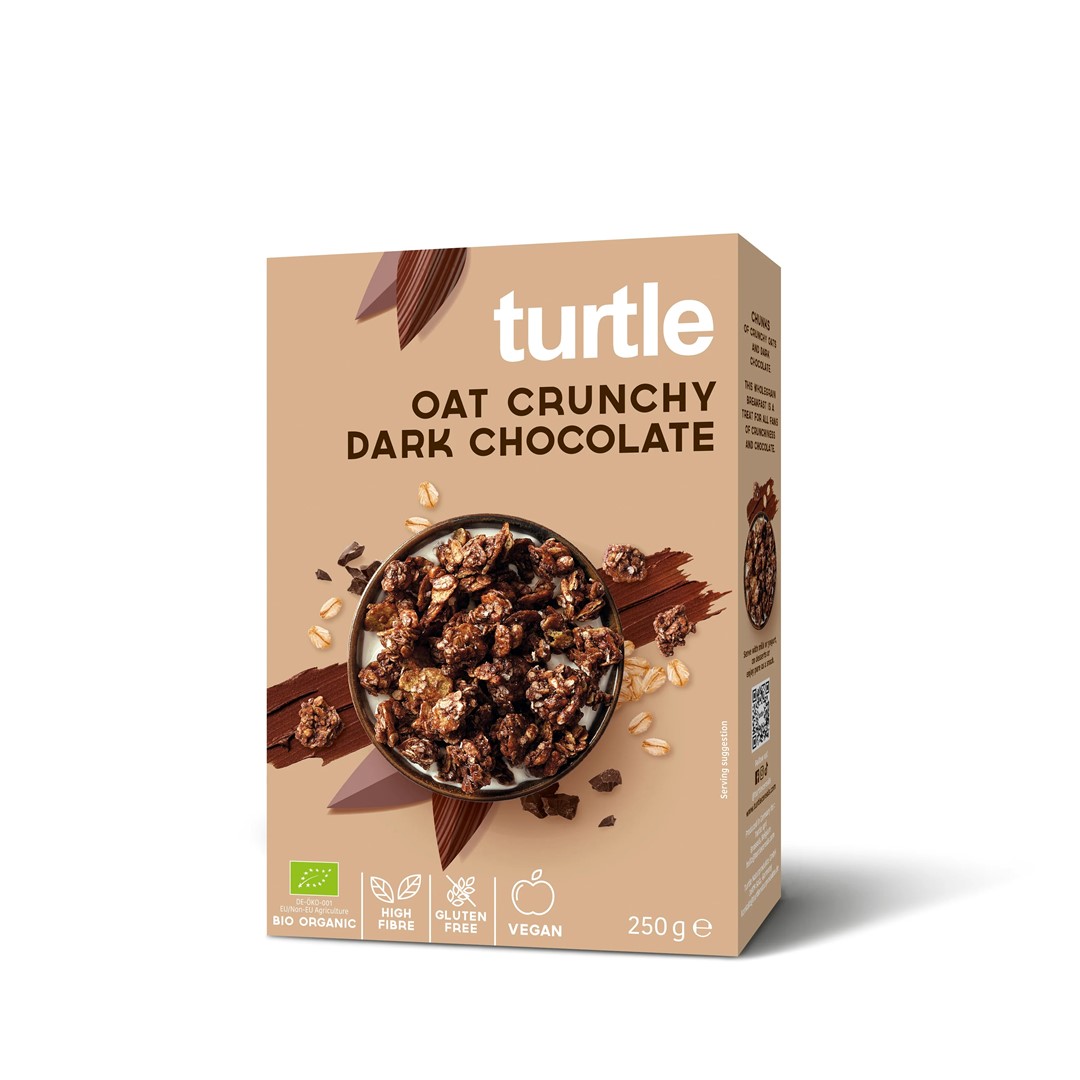 Turtle musli owsiane z gorzką czekoladą bezglutenowe bio 250 g