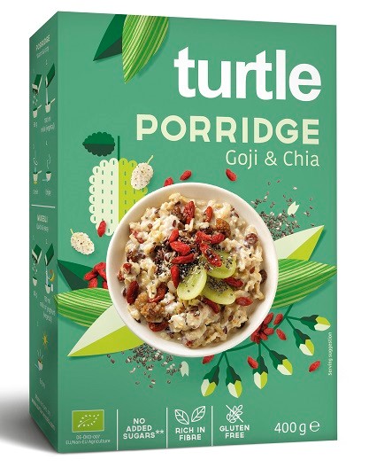 Turtle owsianka z jagodami goji i nasionami chia bezglutenowa bio 400 g
