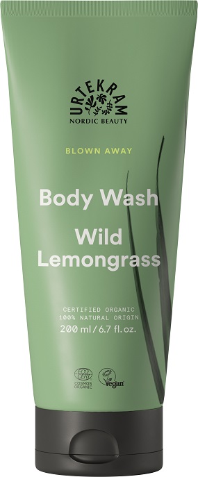 URTEKRAM Energetyzujący żel pod prysznic z trawą cytrynową BIO 200 ml