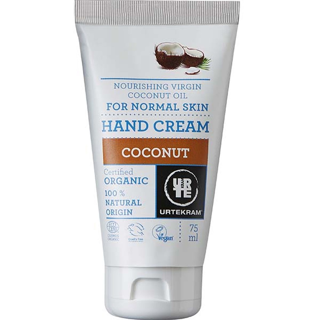 URTEKRAM Krem do rąk kokosowy BIO 75 ml