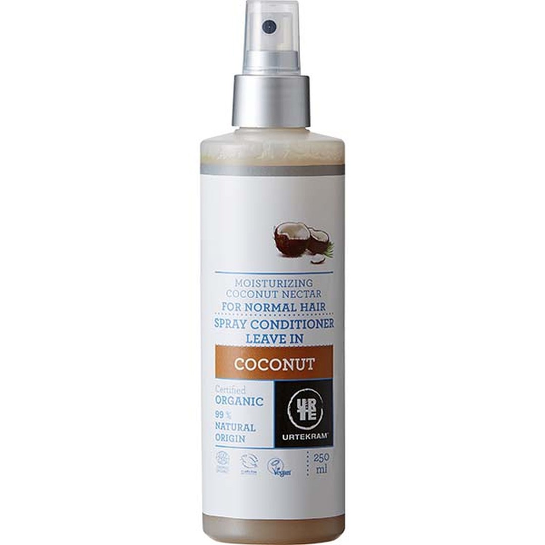URTEKRAM Odżywka do włosów kokosowa w sprayu BIO 250 ml