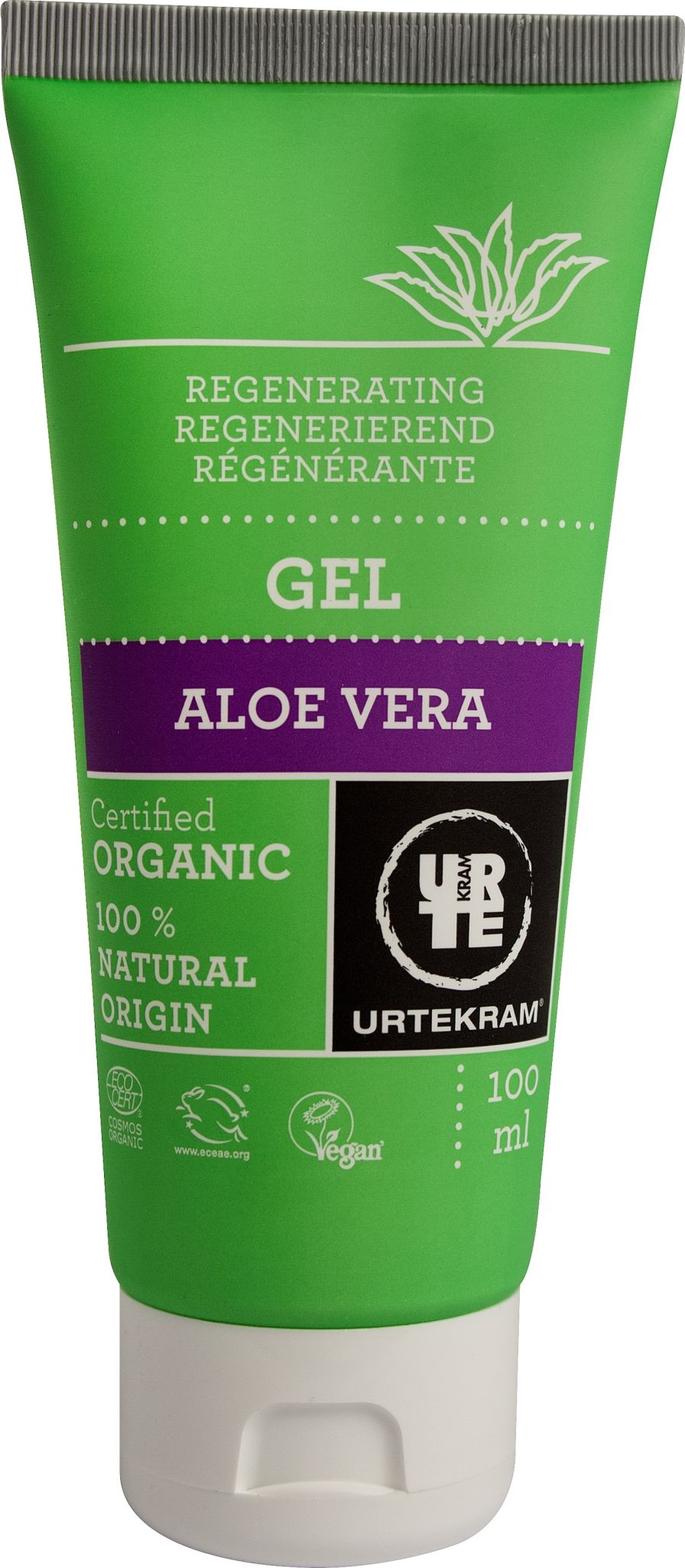 URTEKRAM Żel aloesowy regenerujący BIO 100 ml