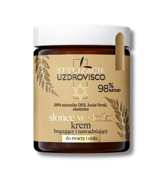 Uzdrovisco krem do twarzy i ciała brązujący i nawadniający słońce w słoiku 170 ml