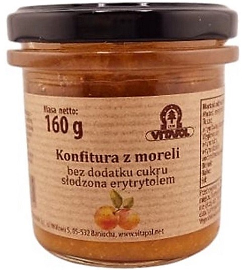 VITAPOL Konfitura z moreli słodzona erytrytolem B/C 160g