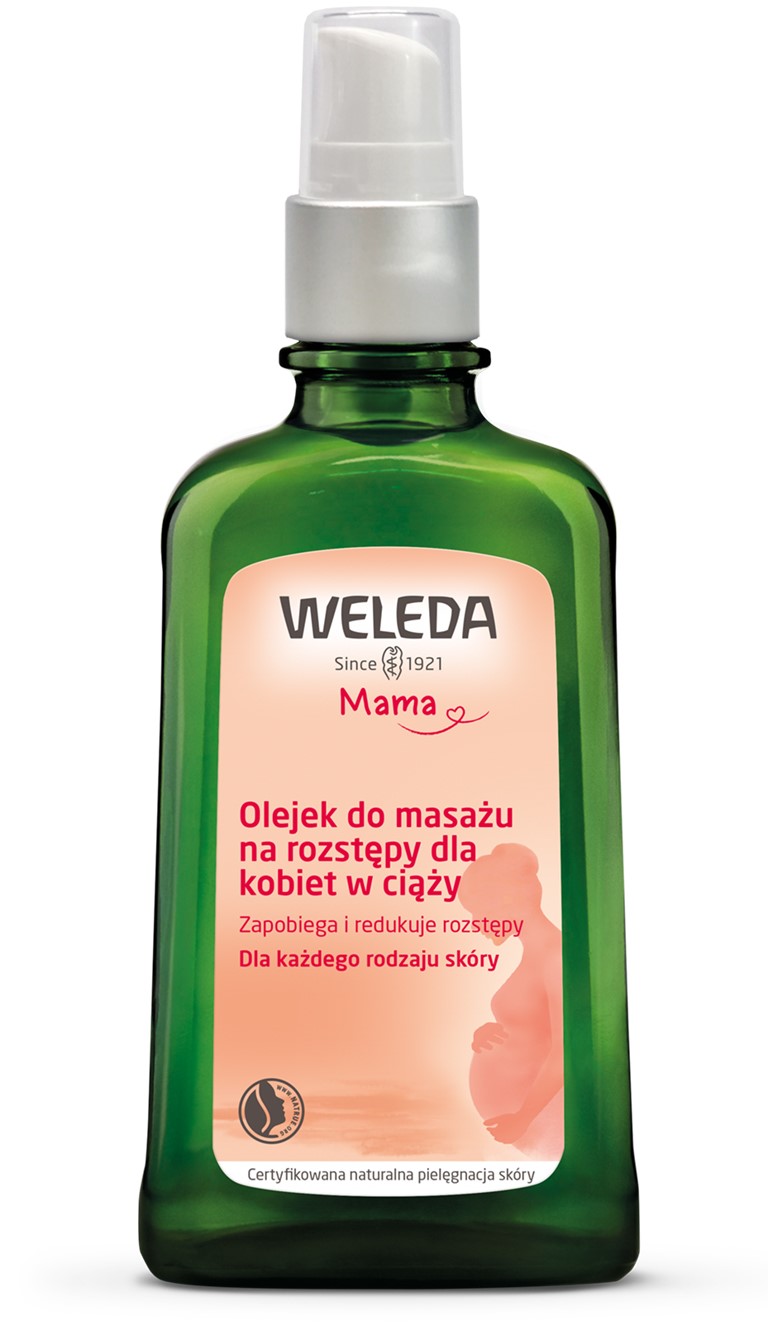 Weleda olejek do masażu na rozstępy dla kobiet w ciąży eco 100 ml