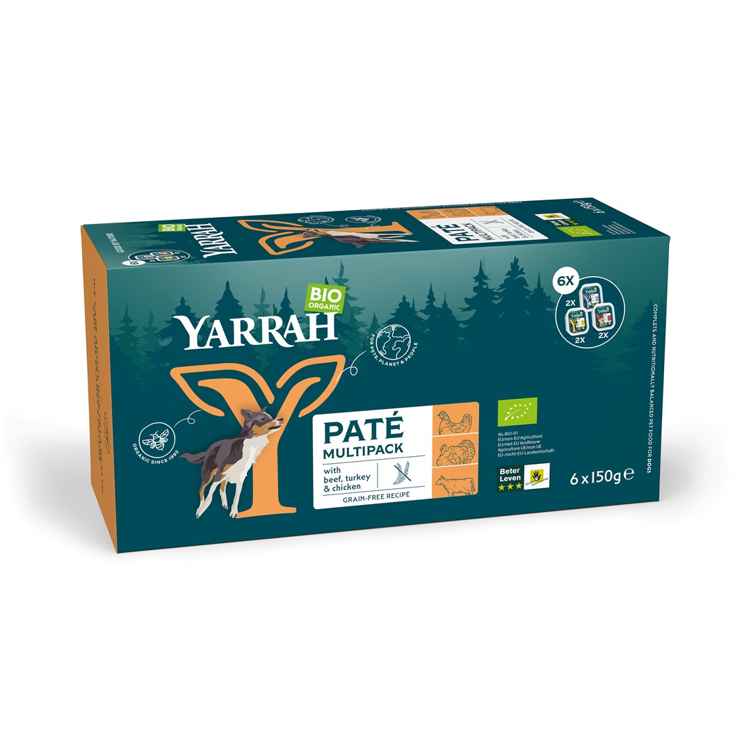 Yarrah (dla psa) multipack pasztet bio (6 x 150 g) 900 g