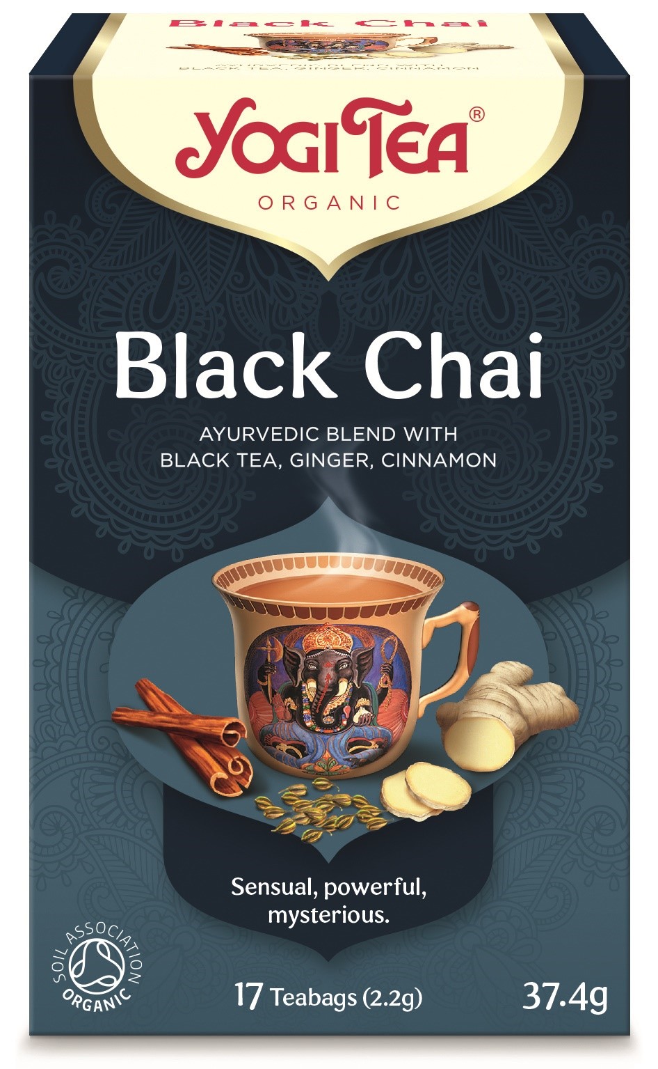 Yogi tea herbata czarna z imbirem i cynamonem (black chai) bio (17 x 2,2 g) 37,4 g