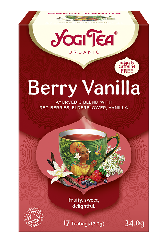 Yogi tea herbatka czerwone owoce  wanilia (berry vanilla) bio (17 x 2 g) 34 g
