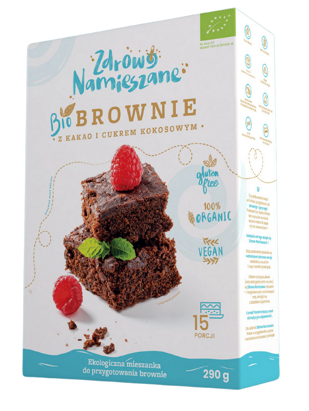 Zdrowo namieszane mieszanka na brownie bezglutenowa bio 290 g