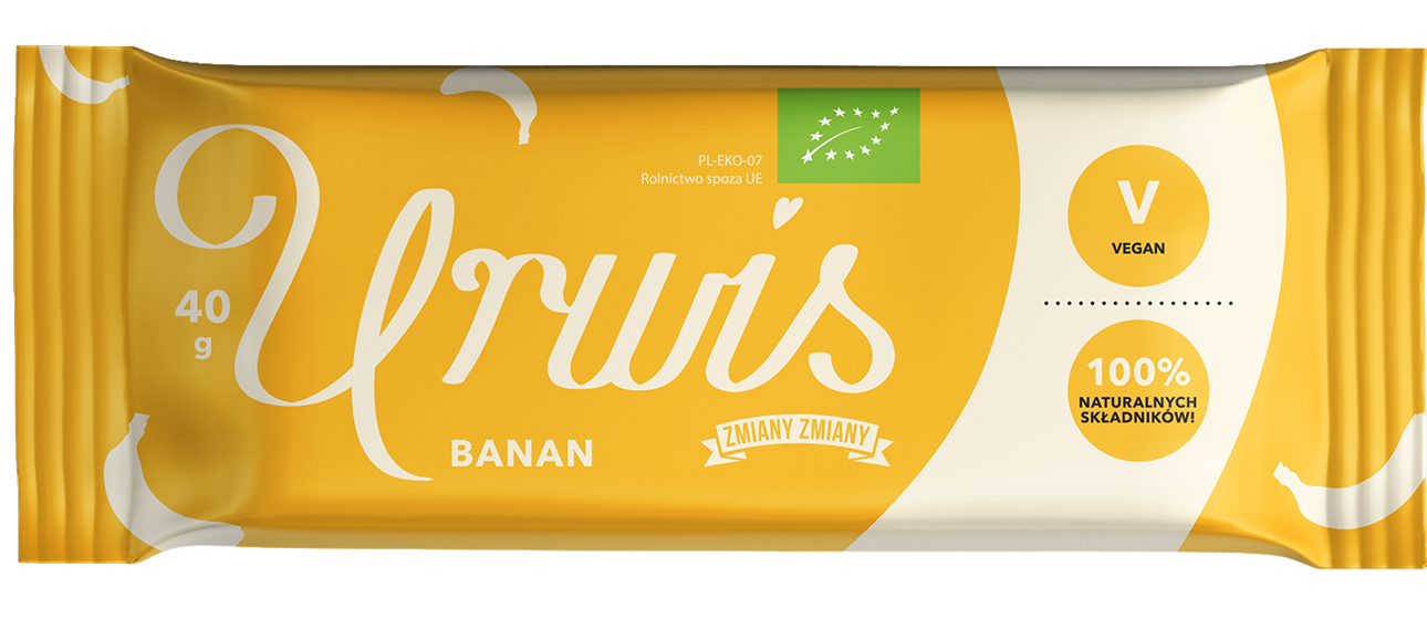 Zmiany zmiany baton bakaliowy z bananami ""urwis"" bezglutenowy bio 40 g