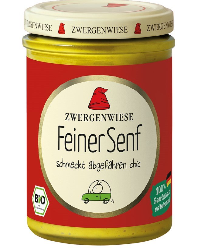 Zwergenwiese musztarda delikatesowa bezglutenowa bio 160 ml