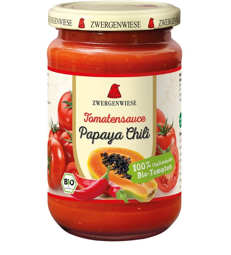 Zwergenwiese sos pomidorowy papaya  chili (pikantny) bezglutenowy bio 350 g