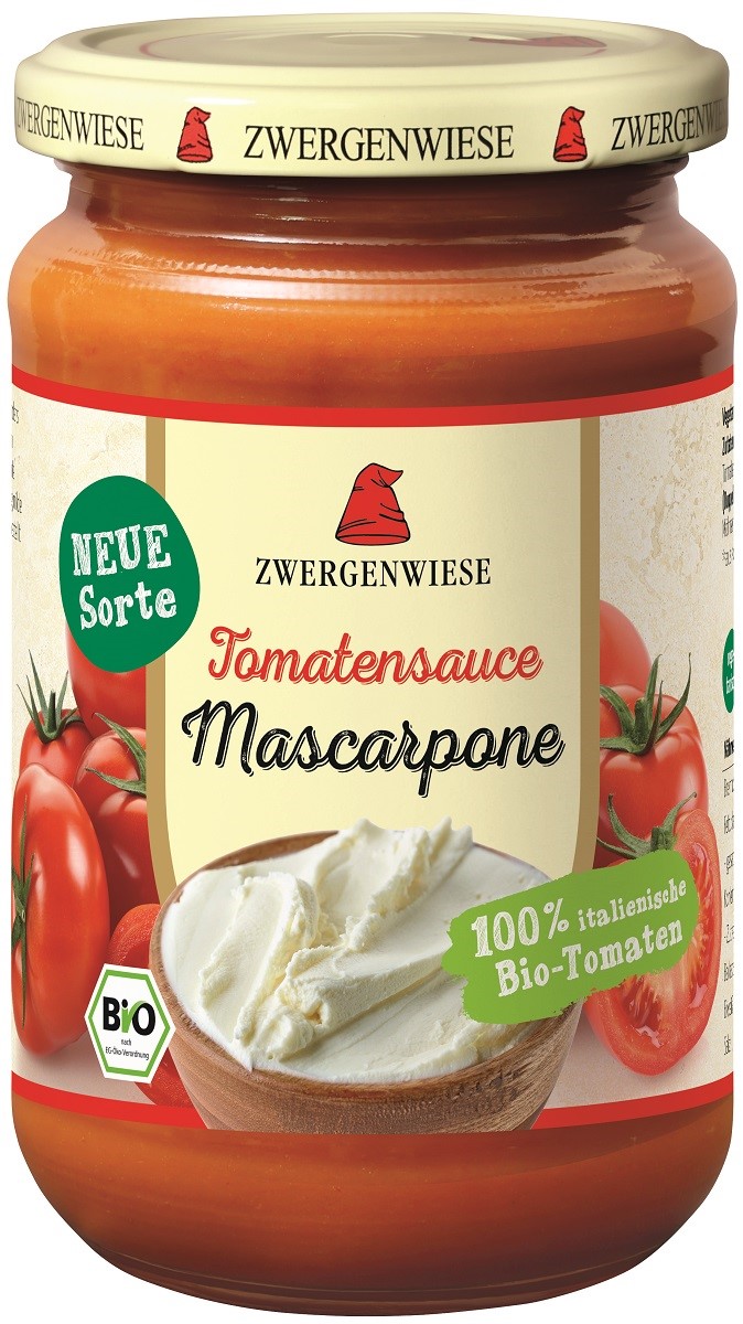Zwergenwiese sos pomidorowy z mascarpone bezglutenowy bio 340 ml